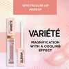 Volumizing lip gloss with cooling effect