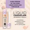 Waterproof camouflage concealer with hyaluronic acid