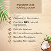 Delicate coconut cleansing foam