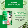 Aloe vera calming and refreshing face sheet mask